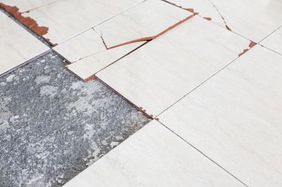 Chipped Tile Before Repair
